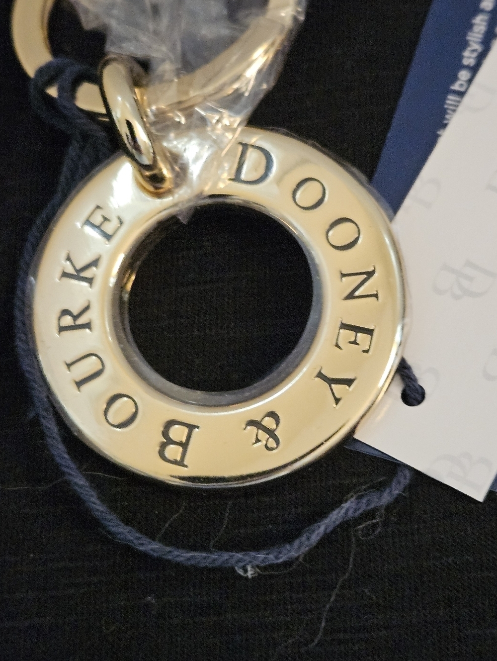 Dooney & Bourke Gold Tone Jewelry Tag NWT - Picture 4 of 7